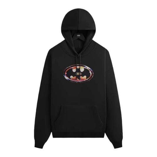 Kith x Batman Logo Vintage Nelson Hoodie Black