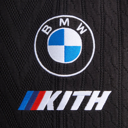 Kith x BMW Cable Fleece Quarter Zip Black