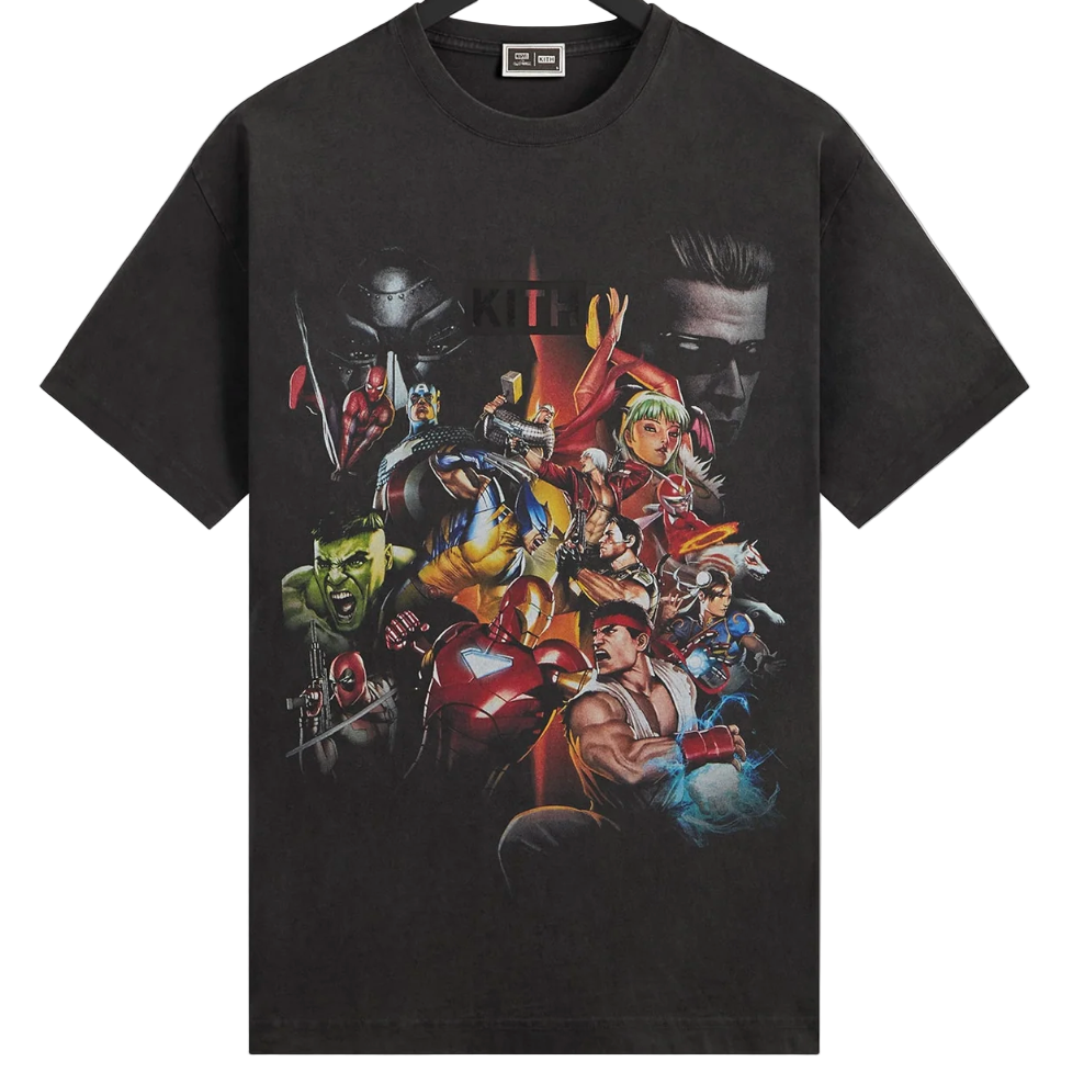 Kith x Marvel vs. Capcom Ultimate Vintage Tee Black