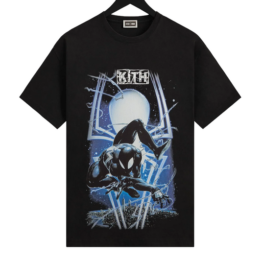 Kith x Marvel Symbiote Spiderman Vintage Tee Black