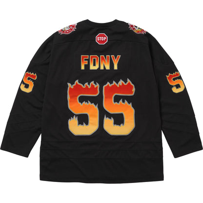 Supreme FDNY Hockey Jersey Black