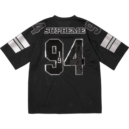 Supreme Sequin Football Jersey Black