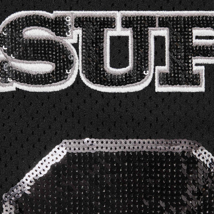 Supreme Sequin Football Jersey Black