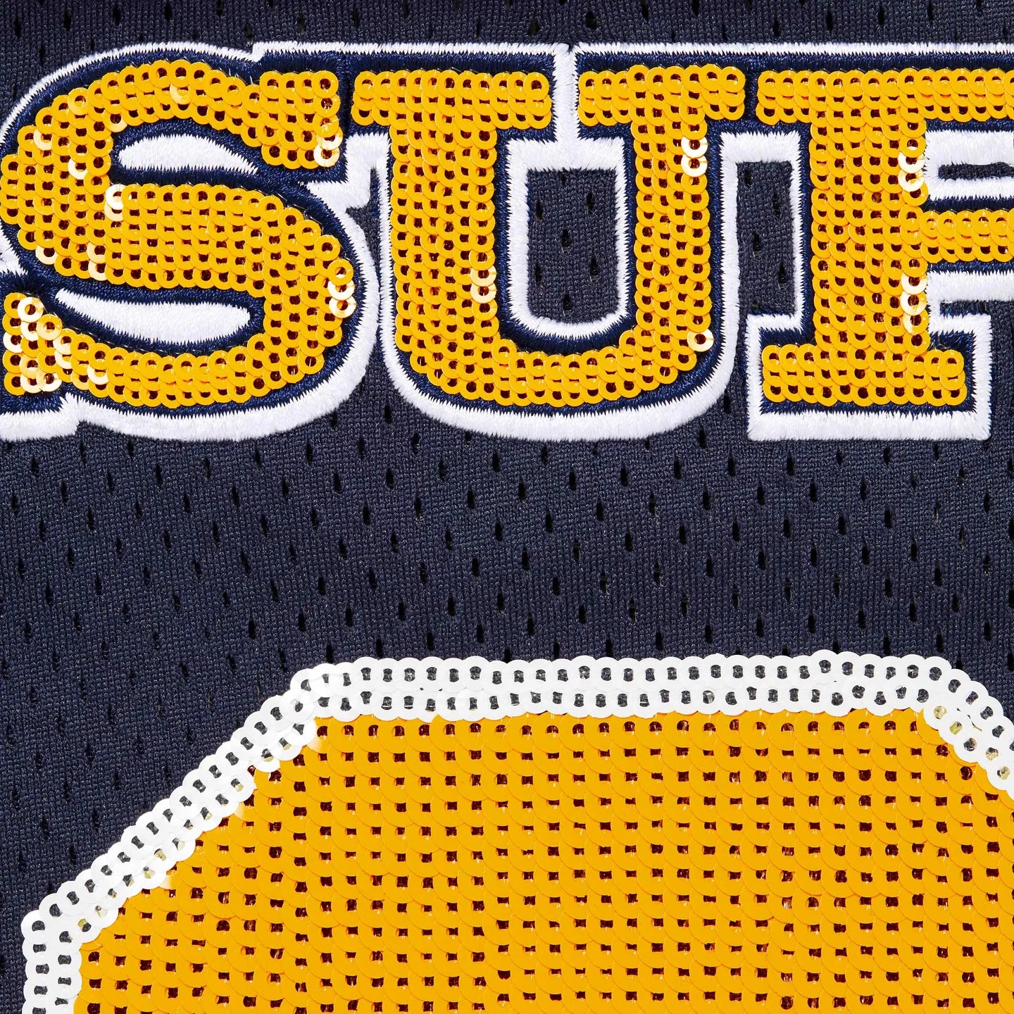 Supreme Sequin Football Jersey Navy