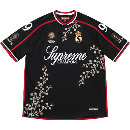 Supreme Floral Soccer Jersey Black
