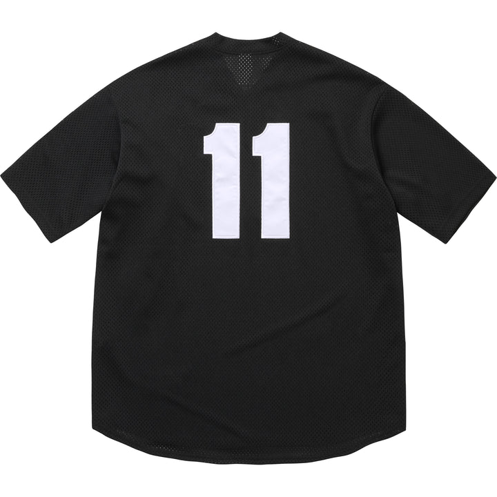Supreme S Logo Baseball Henley (SS25) Black