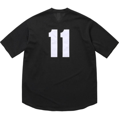 Supreme S Logo Baseball Henley (SS25) Black