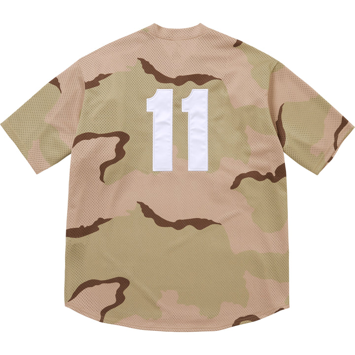Supreme S Logo Baseball Henley (SS25) Desert Camo