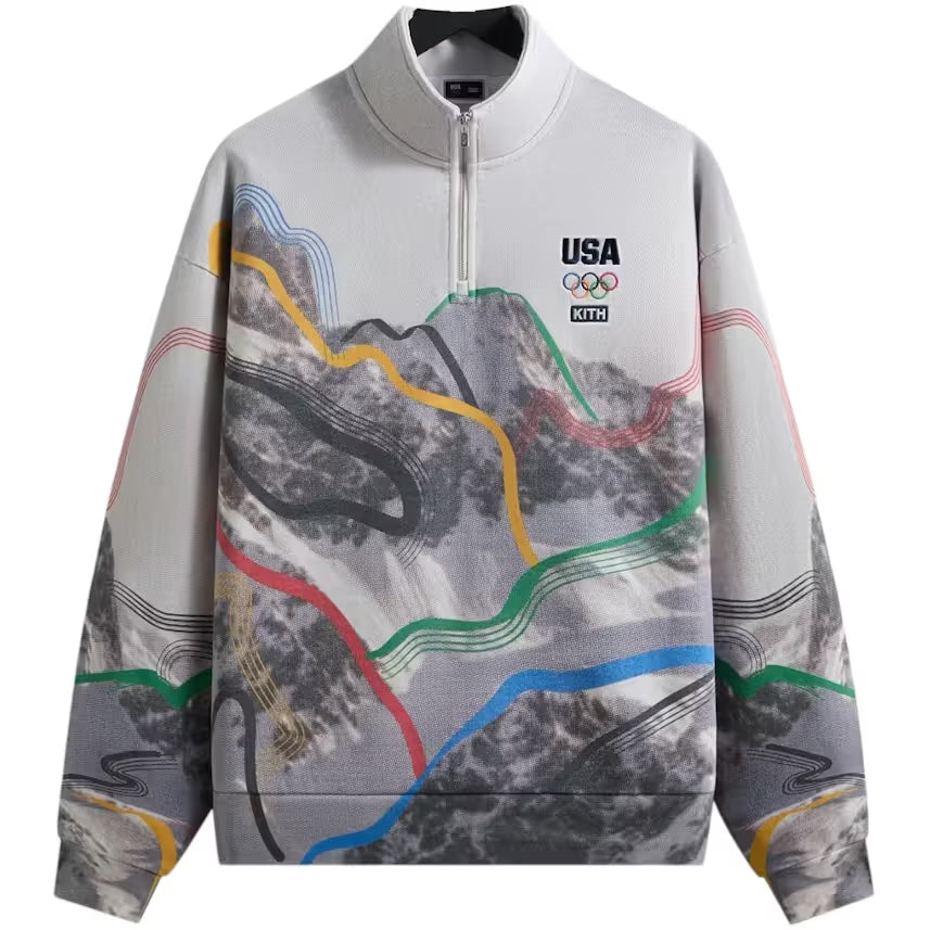 Kith for Team USA Winter Mountain Quarter Zip White