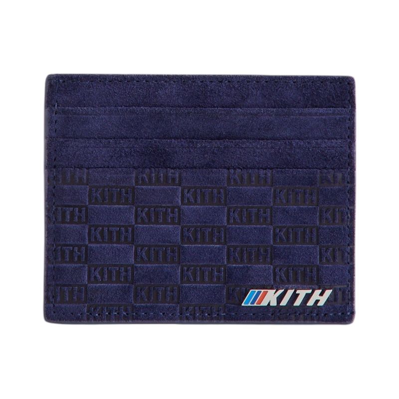 Kith x BMW Monogram Suede Card Holder Techno Violet