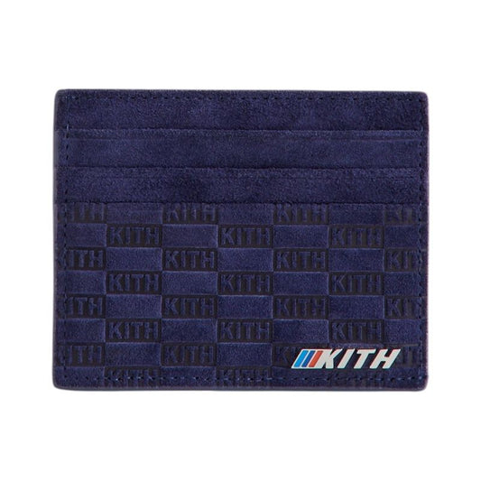 Kith x BMW Monogram Suede Card Holder Techno Violet