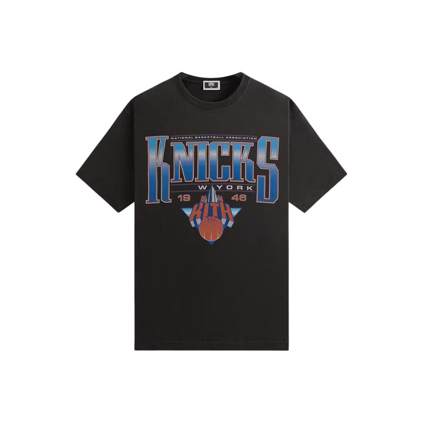 Kith x New York Knicks Luster Vintage Tee Black
