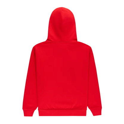 Sp5der OG Web Studded Zip Hoodie Red