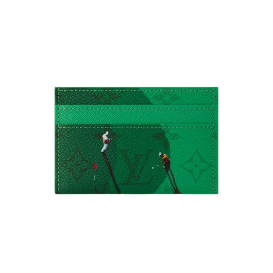 Louis Vuitton Double Card Holder Green