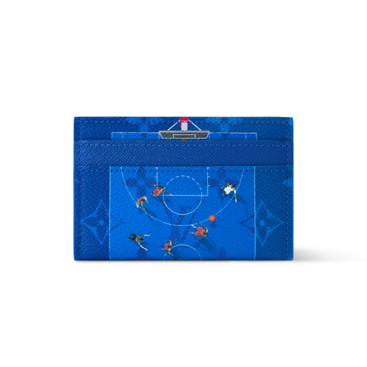 Louis Vuitton Double Card Holder Basketball Blue