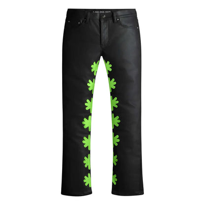 LOSTSHDWS Wax Pant Black/Slime Green