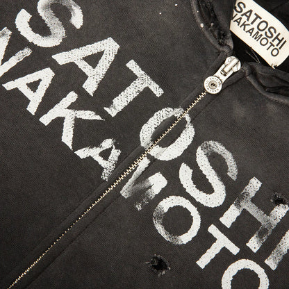 Satoshi Nakamoto Luke Fleece Hoodie Black