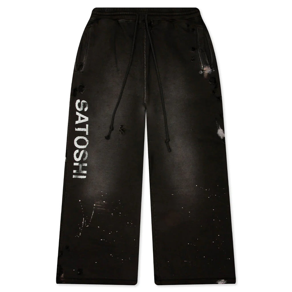 Satoshi Nakamoto Luke Fleece Sweatpants Black