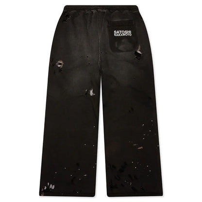 Satoshi Nakamoto Luke Fleece Sweatpants Black