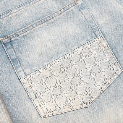 Amiri MA Quad Cuff Straight Jean Antique Indigo