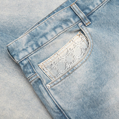 Amiri MA Quad Cuff Straight Jean Antique Indigo