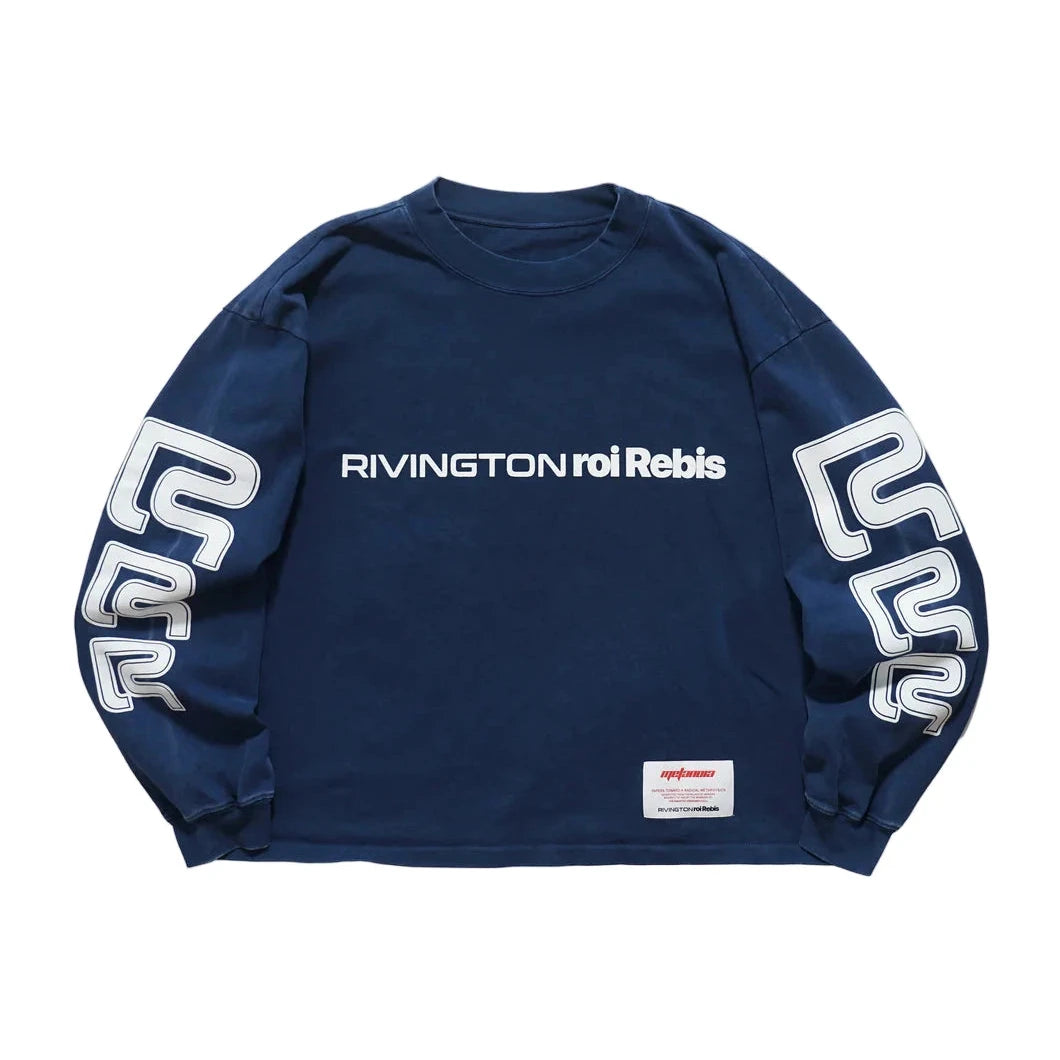 RIVINGTON roi Rebis Meta USO Garden LS Tee Navy