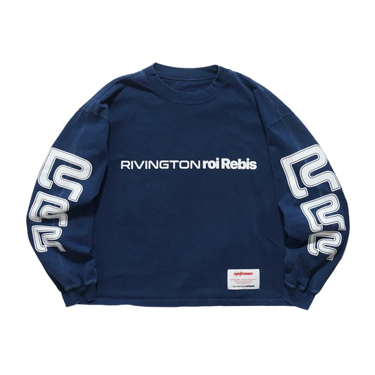 RIVINGTON roi Rebis Meta USO Garden LS Tee Navy
