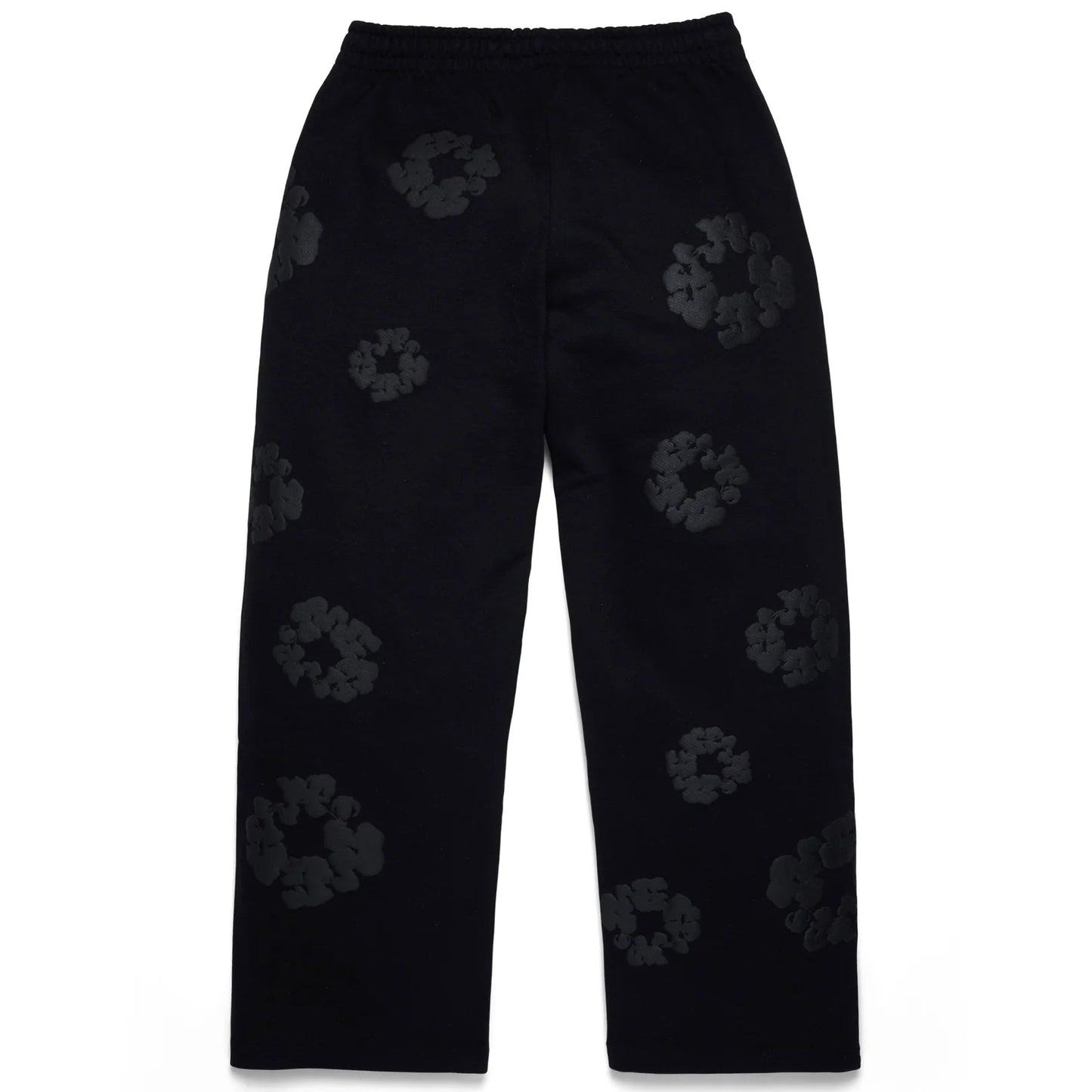Denim Tears Mono Cotton Wreath Baggy Sweatpants Black