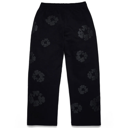 Denim Tears Mono Cotton Wreath Baggy Sweatpants Black