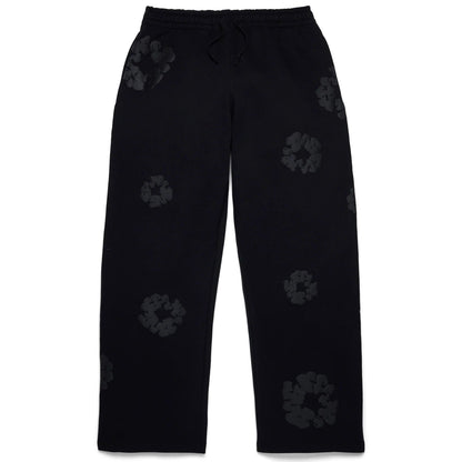 Denim Tears Mono Cotton Wreath Baggy Sweatpants Black