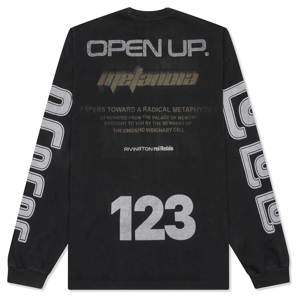 RIVINGTON roi Rebis Metamoth Vintage L/S Tee Jet Black