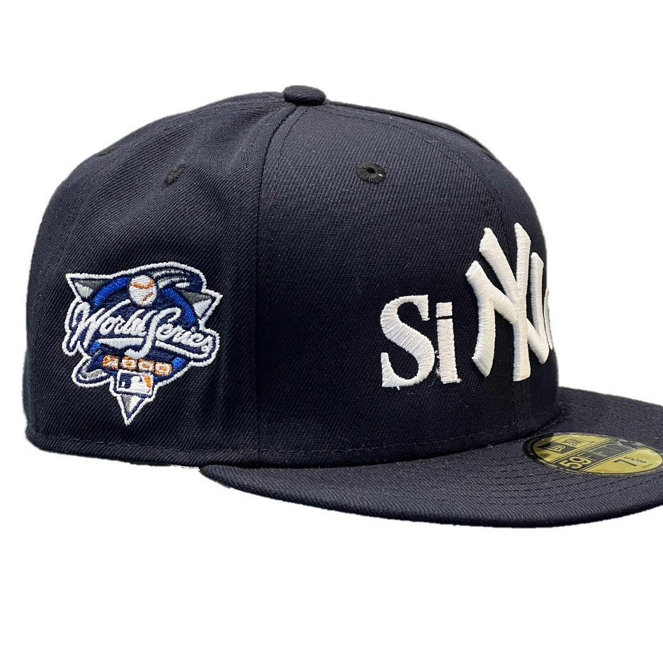 Sinclair New Era New York Yankees 2000 World Series Patch Fitted Hat Navy