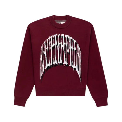 Sp5der Arachnaphobia Sweater Burgundy