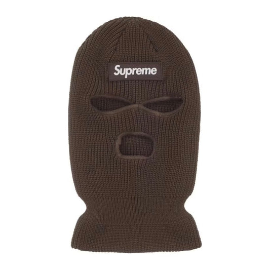 Supreme Box Logo Balaclava Brown