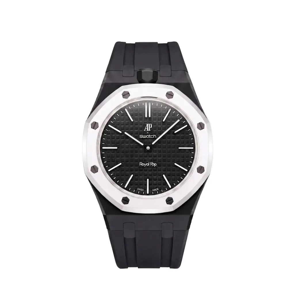 Swatch x Audemars Piguet AP Bioceramic Royal Pop Ocho Negro(with Rubber Strap)