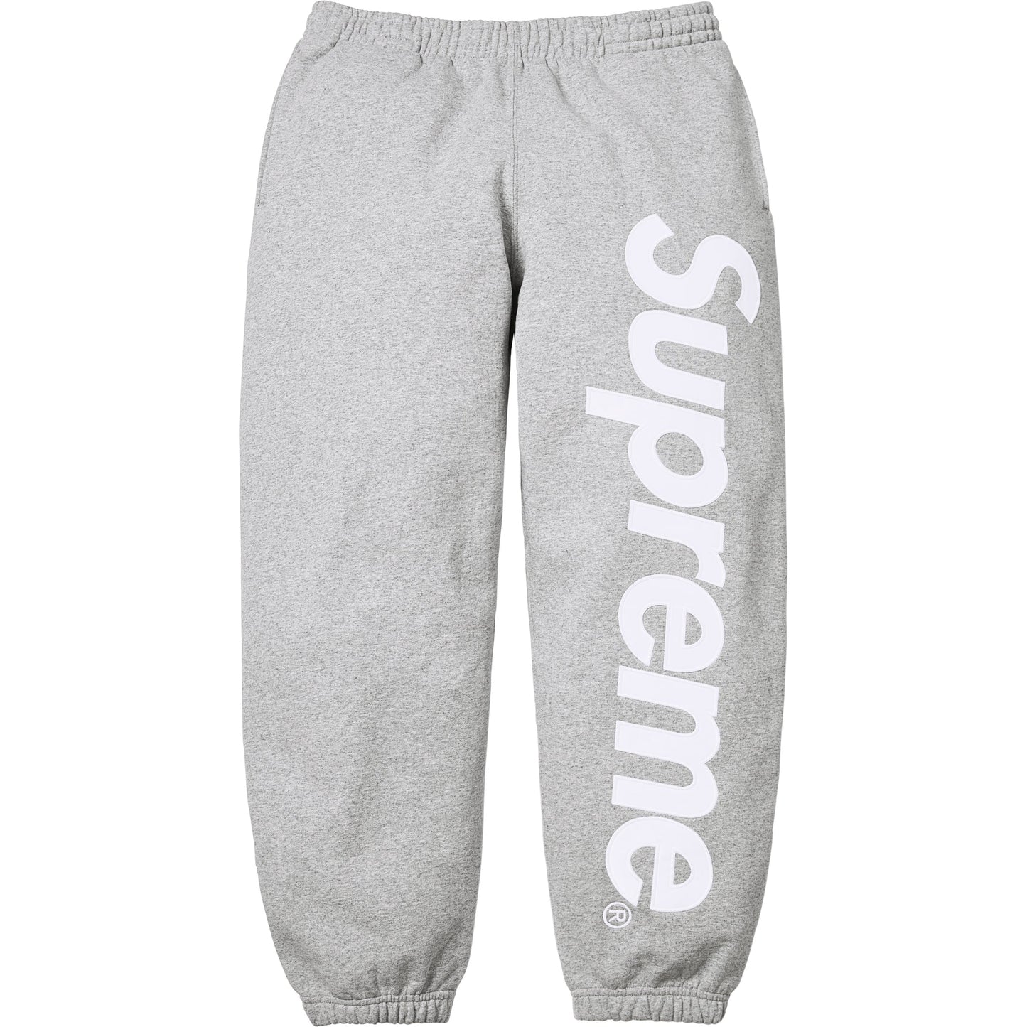 Supreme Satin Appliqué Sweatpant Heather Grey (SS26)