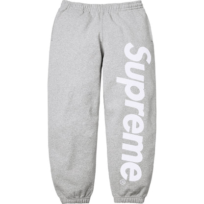 Supreme Satin Appliqué Sweatpant Heather Grey (SS26)