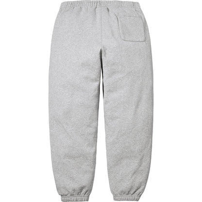 Supreme Satin Appliqué Sweatpant Heather Grey (SS26)