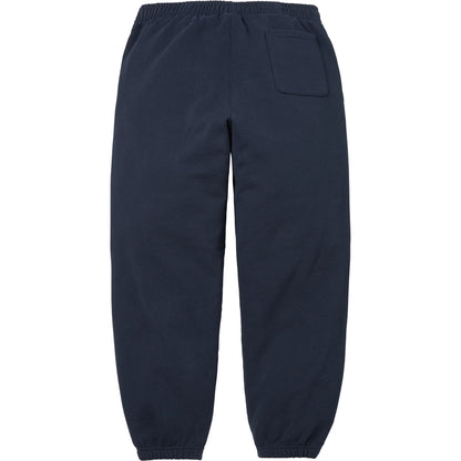 Supreme Satin Appliqué Sweatpant Navy (SS26)