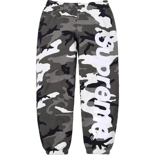 Supreme Satin Appliqué Sweatpant Snow Camo (SS26)