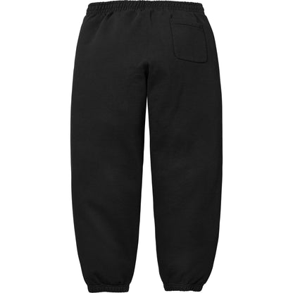 Supreme Satin Appliqué Sweatpant Black (FW25)