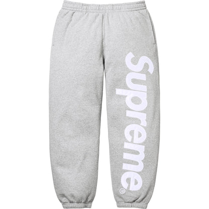 Supreme Satin Appliqué Sweatpant Heather Grey (FW25)