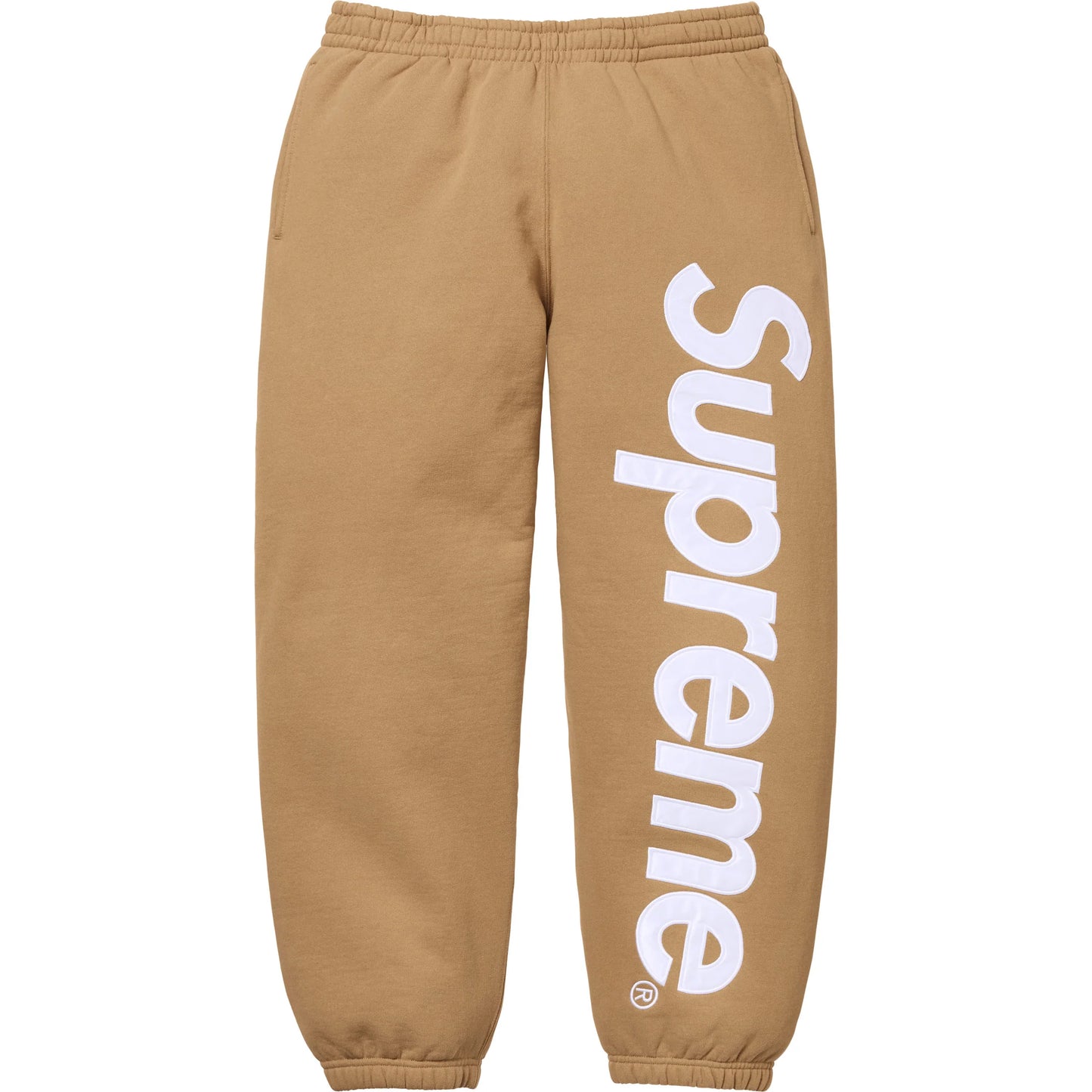 Supreme Satin Appliqué Sweatpant Light Tan (FW25)