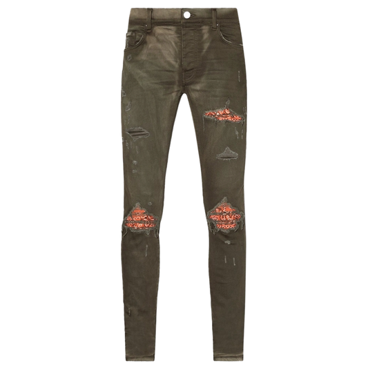 Amiri MX1 Bandana Jean Military Green