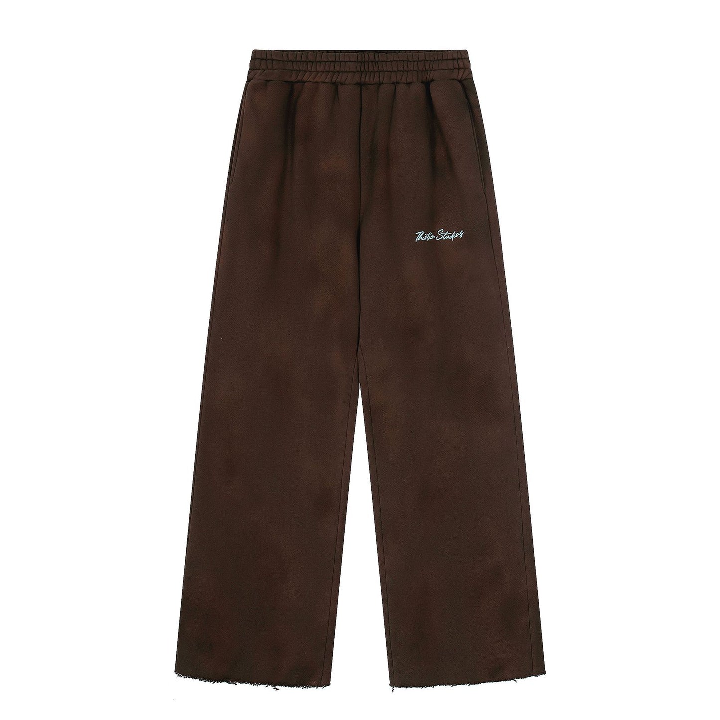 Thirteen Studios Embroidered Logo Relaxed Sweatpant Brown