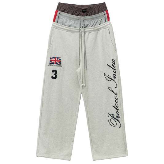 Protocol Index 3 Layered Sweatpants Oatmeal Melange