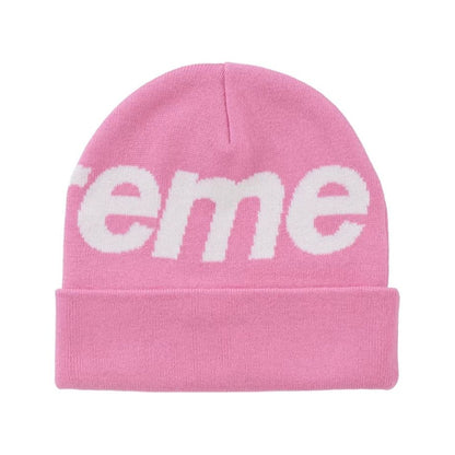 Supreme Big Logo Beanie (FW24) Pink