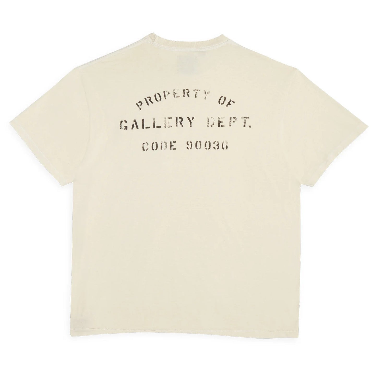 Gallery Dept. Property Of Stencil Tee Antique White