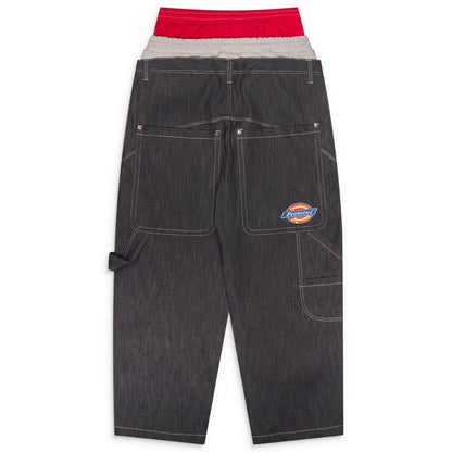 Protocol Index 3 Layered Denim Pants Indigo Blue