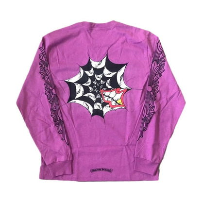 Chrome Hearts Matty Boy Spider Web L/S T-Shirt Purple